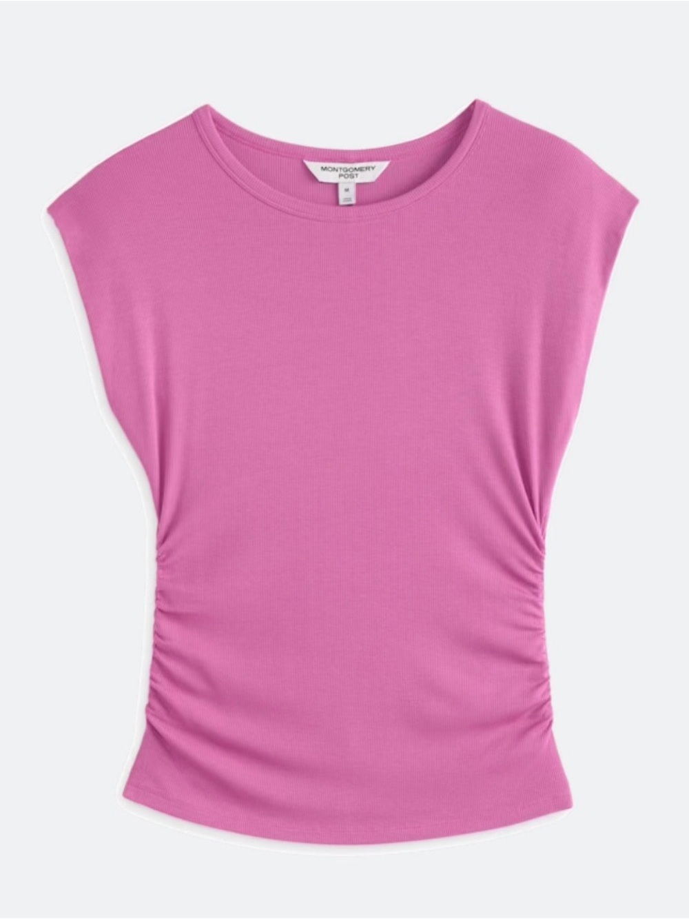 Montgomery Post Ruched Rib Knit Top
